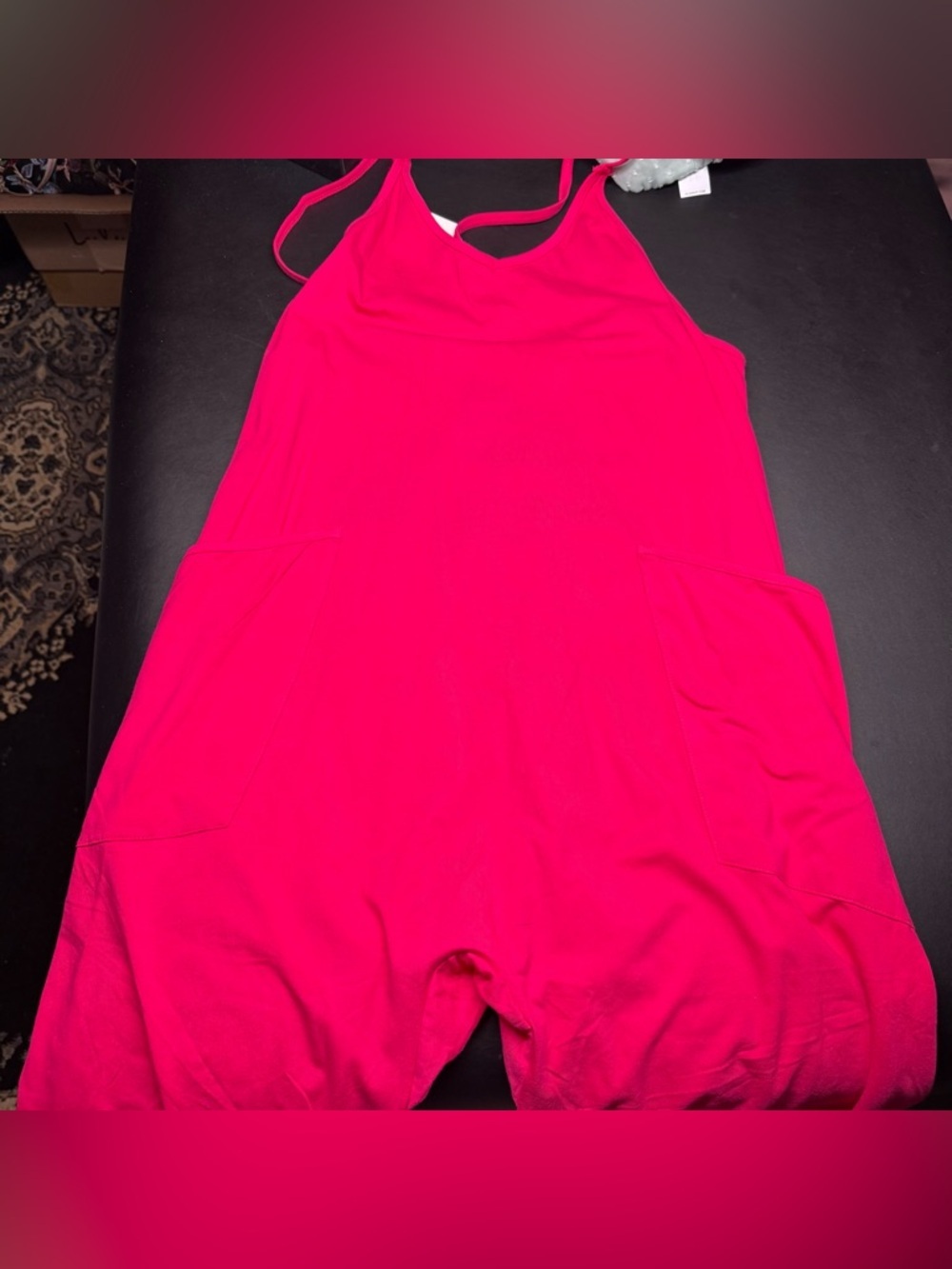 NWT Women's Hot Pink Romper Jumpsuit
